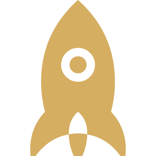 Icon goldene Rakete