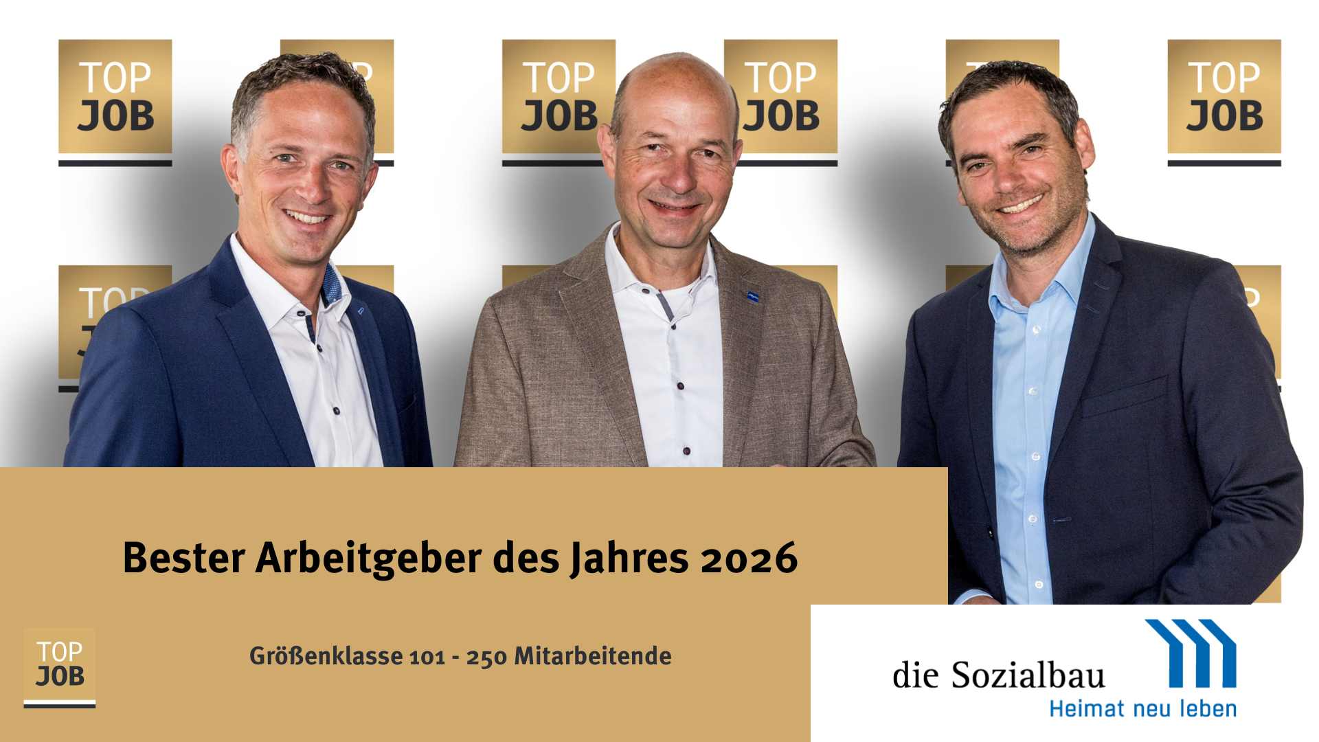 Portrait des besten Arbeitgebers des Jahres 2026 Sozialbau Kempten