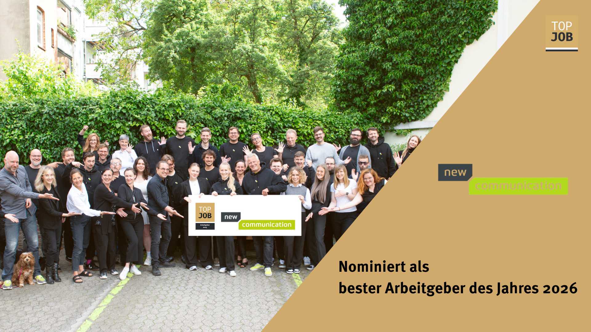 nominierter Arbeitgeber des Jahres 2026 New Communication