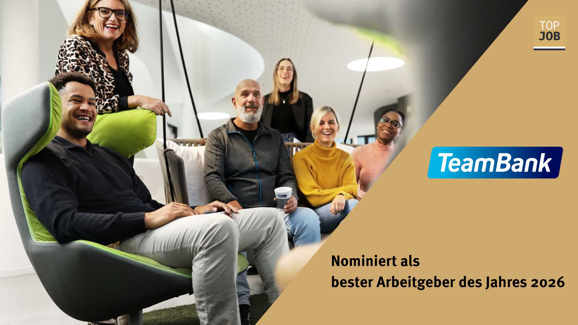 nominierter Arbeitgeber des Jahres 2026 TeamBank
